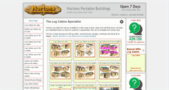 Desktop Screenshot of hortons-portablebuildings.co.uk